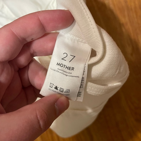 Mother High Waisted Rider Ankle Jeans in Fairest of Them All (White), Size 27 - Picture 12 of 13